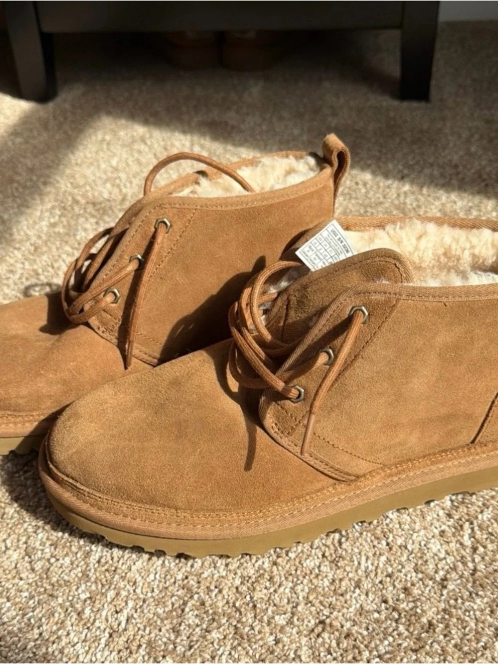 UGG Men's Chestnut Suede Shearling-Lined Chukka Boots